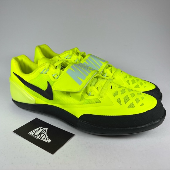 Nike Zoom Rotational 6 Volt Green Black Throwing Shoes - Picture 2 of 11